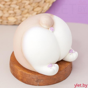 Копилка "Corgi tail", beige (16,5 см), пластик