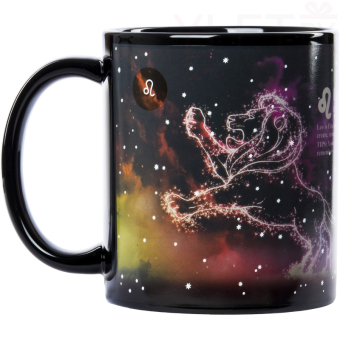 Кружка хамелеон знак зодиака Лев