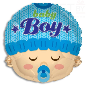 Шар (24''/61 см) Фигура, Малыш мальчик с соской